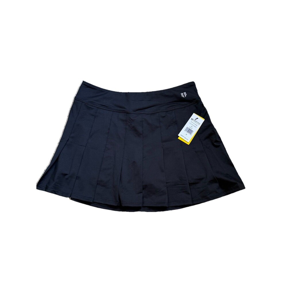 Eleven by Venus Williams Tennis Skirt Womens Medium Black Flutter Pleated Skort